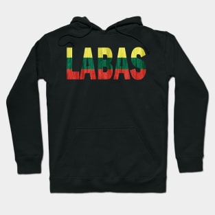 Labas Lithuanian Hello Funny Lietuva Language Flag Hoodie